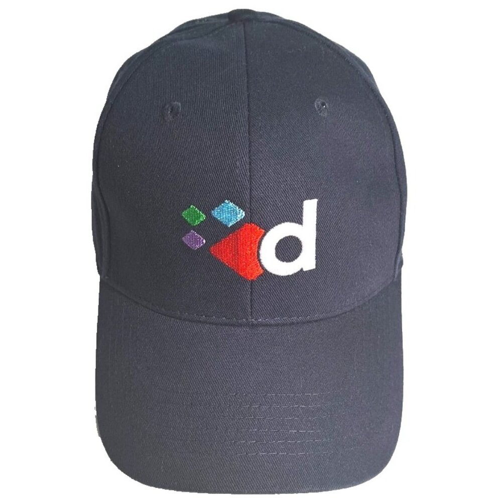 DARBY Baseball Cap Snapback Adjust Hat Embroidered Dark Blue Curved bill
